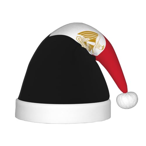 Weihnachtsmütze mit ägyptischer Flagge, klassische Weihnachtsmann- und Neujahrsparty-Kopfbedeckung, perfekt für Feiertage, Halloween Weihnachtsmütze mit ägyptischer Flagge, klassische Weihnachtsmann- und Neujahrsparty-Kopfbedeckung, perfekt für Feiertage, Halloween von SamLng