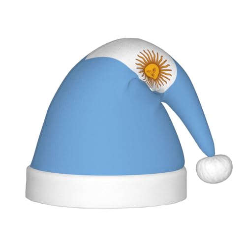 Weihnachtsmütze mit argentinischer Flagge, klassische Weihnachtsmann- und Neujahrsparty-Kopfbedeckung, perfekt für Feiertage, Halloween Weihnachtsmütze mit argentinischer Flagge, klassische Weihnachtsmann- und Neujahrsparty-Kopfbedeckung, perfekt für Feiertage, Halloween von SamLng