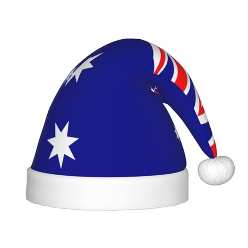 Weihnachtsmütze mit australischer Flagge, klassische Weihnachtsmann- und Neujahrsparty-Kopfbedeckung, perfekt für Feiertage, Halloween Weihnachtsmütze mit australischer Flagge, klassische Weihnachtsmann- und Neujahrsparty-Kopfbedeckung, perfekt für Feiertage, Halloween von SamLng