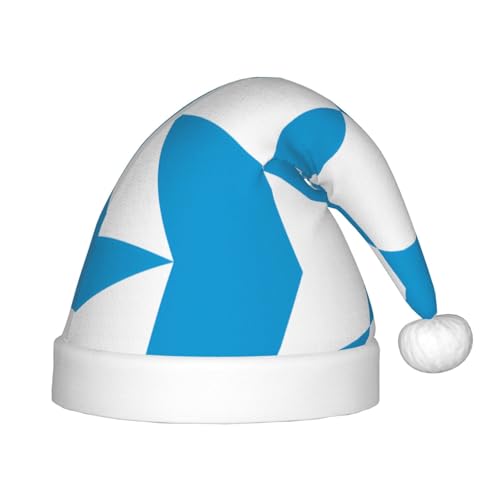 Weihnachtsmütze mit bayerischer Flagge, klassische Weihnachtsmann- und Neujahrsparty-Kopfbedeckung, perfekt für Feiertage, Halloween Weihnachtsmütze mit bayerischer Flagge, klassische Weihnachtsmann- und Neujahrsparty-Kopfbedeckung, perfekt für Feiertage, Halloween von SamLng