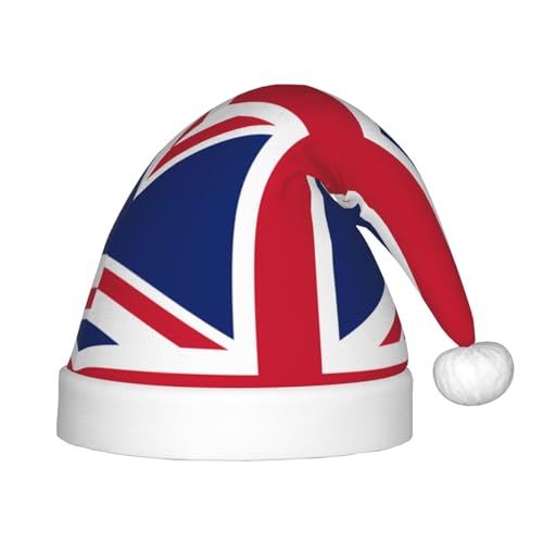 Weihnachtsmütze mit britischer Flagge, klassische Weihnachtsmann- und Neujahrsparty-Kopfbedeckung, perfekt für Feiertage, Halloween Weihnachtsmütze mit britischer Flagge, klassische Weihnachtsmann- und Neujahrsparty-Kopfbedeckung, perfekt für Feiertage, Halloween von SamLng