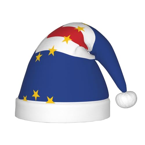 Weihnachtsmütze mit der Flagge von Kapverden, klassische Weihnachtsmann- und Neujahrsparty-Kopfbedeckung, perfekt für Feiertage, Halloween Weihnachtsmütze mit der Flagge von Kapverden, klassische Weihnachtsmann- und Neujahrsparty-Kopfbedeckung, perfekt für Feiertage, Halloween von SamLng