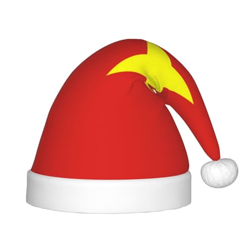 Weihnachtsmütze mit vietnamesischer Flagge, klassische Weihnachtsmann- und Neujahrsparty-Kopfbedeckung, perfekt für Feiertage, Halloween Weihnachtsmütze mit vietnamesischer Flagge, klassische Weihnachtsmann- und Neujahrsparty-Kopfbedeckung, perfekt für Feiertage, Halloween von SamLng