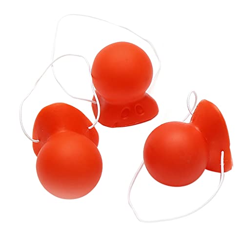 SameeHome 3 Stück rote Nase, quietschende Nase, elastisches Seil für Erwachsene, Kostümzubehör von SameeHome