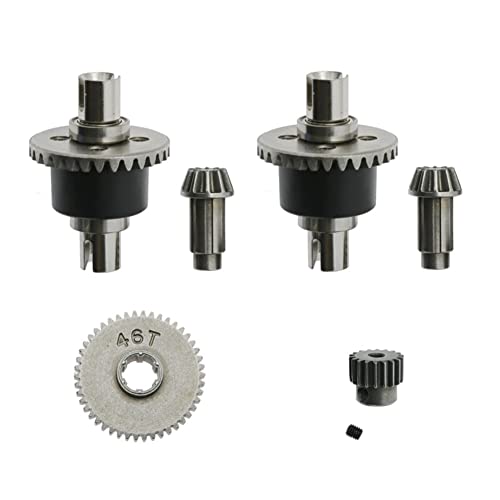 SameeHome Getriebe und Differential aus Metall für SCY 16101 16102 16103 16201 Pro 1/16 Teile zur Verbesserung des RC Autos, bürstenloses Zubehör von SameeHome