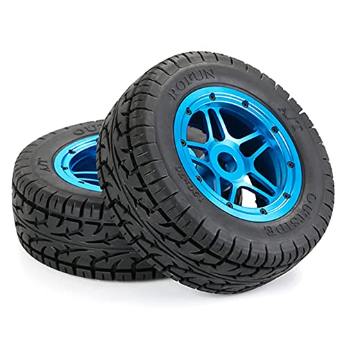 SameeHome RC Car Tires Wheel Hub für 1/5 5Ive T ROVAN KingmotorX2 RC Car Parts, Blau von SameeHome