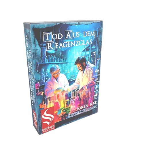 SAMHAIN VERLAG - KRIMIDINNER - Tod aus dem Reagenzglas, für 6 Spieler, ab 16 Jahre, Einsteigerfreundlich SAMHAIN VERLAG - KRIMIDINNER - Tod aus dem Reagenzglas, für 6 Spieler, ab 16 Jahre, Einsteigerfreundlich von Samhain Verlag