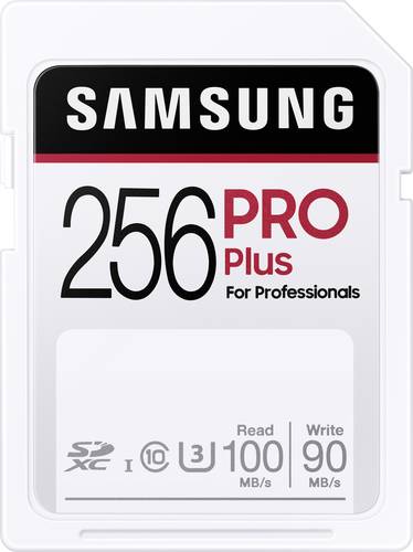 Samsung Pro Plus SDXC-Karte 256GB UHS-I Wasserdicht, stoßsicher von Samsung