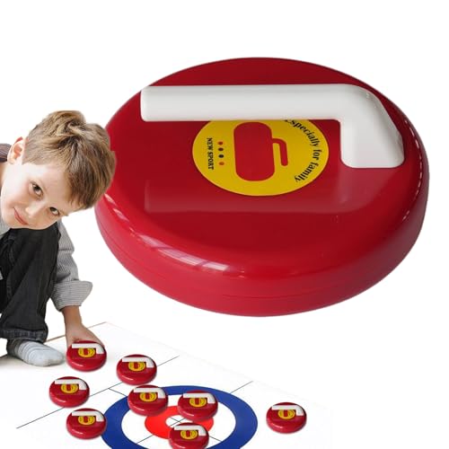 Samuliy Curling Spiel - Leichte Shuffleboard Tische,Spielbrett Freizeitsport Ausstattung Für Erwachsene Kinder WG Büros Party Garten Boden Desktop Bar Familientreffen von Samuliy