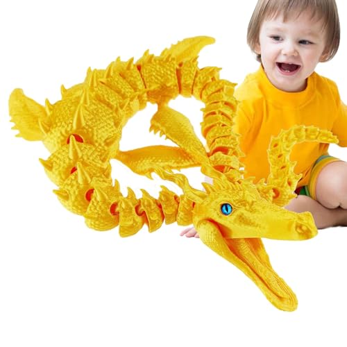 Samuliy Drache 3D gedruckt,3D-Druck Drache | 3D-gedrucktes Drachenspielzeug | Voll bewegliches 3D-gedrucktes Drachen-Zappelspielzeug für Erwachsene, Jungen und Kinder von Samuliy