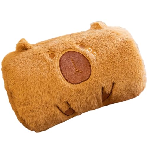Samuliy Plüsch-Capybara-Handmuffs – Capybara-Design, gefüllter Plüsch, tragbares, weiches gefülltes Capybara-Überwurfkissen, kuscheliger Begleiter für Kinder von Samuliy