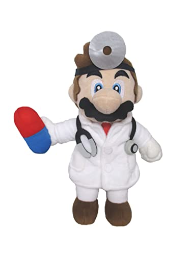 San-Ei Nintendo Doctor Mario Plüsch 24 cm, Mehrfarbig von San-Ei