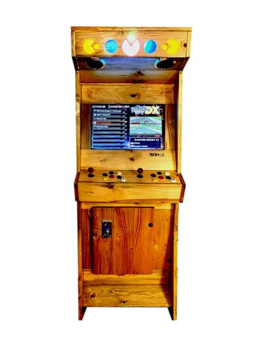 San-J Arcade Spielautomat aus Holz, Teak, Handgefertigter, 3000 Klassische Videospiele, 22-Zoll Monitor, 2 Spieler Videospielautomat San-J Arcade Spielautomat aus Holz, Teak, Handgefertigter, 3000 Klassische Videospiele, 22-Zoll Monitor, 2 Spieler Videospielautomat von San-J
