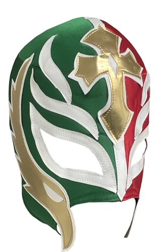 San Rafael Arcangel REY MISTERIO Lucha Libre Wrestling-Maske, Kostüm, Erwachsenengröße, Luchador von San Rafael Arcangel