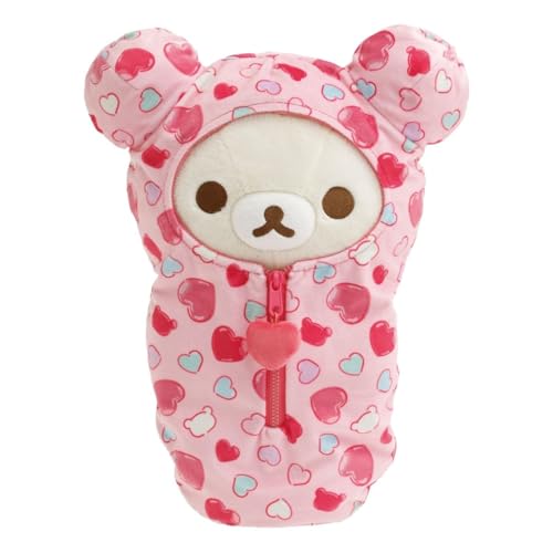 San-X Original Rilakkuma Herzen-Schlafsack, Plüsch, 38,1 cm, Korilakkuma San-X Original Rilakkuma Herzen-Schlafsack, Plüsch, 38,1 cm, Korilakkuma von San-X