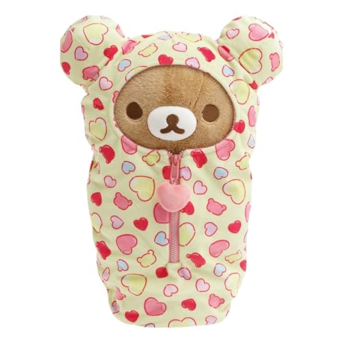 San-X Original Rilakkuma Herzen-Schlafsack, Plüsch, 38,1 cm, Rilakkuma San-X Original Rilakkuma Herzen-Schlafsack, Plüsch, 38,1 cm, Rilakkuma von San-X