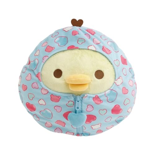 San-X Original Rilakkuma Herzen-Schlafsack, Plüsch, 55,9 cm, Kiiroitori San-X Original Rilakkuma Herzen-Schlafsack, Plüsch, 55,9 cm, Kiiroitori von San-X