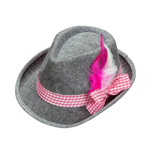 Widmann - Bayerischer Fedora, mit Band und Federn, aus Filz, Hut, Tracht, Kopfschmuck, Accessoire von WIDMANN MILANO PARTY FASHION