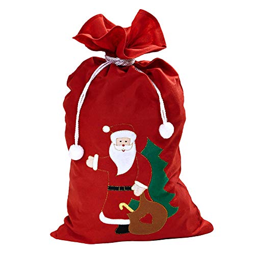 W WIDMANN MILANO Party Fashion 1617B - Weihnachtsmann Sack, verziert, Nikolaus Sack, Weihnachten, Kostüm, Accessoire von W WIDMANN MILANO Party Fashion