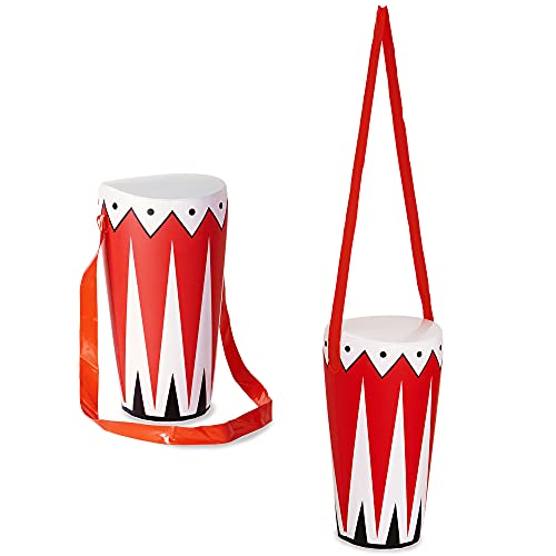 Widmann 01455 - Aufblasbare Trommel, mit Band, 36 cm, Instrument, Musiker, Karneval, Mottoparty Widmann 01455 - Aufblasbare Trommel, mit Band, 36 cm, Instrument, Musiker, Karneval, Mottoparty von W WIDMANN MILANO Party Fashion