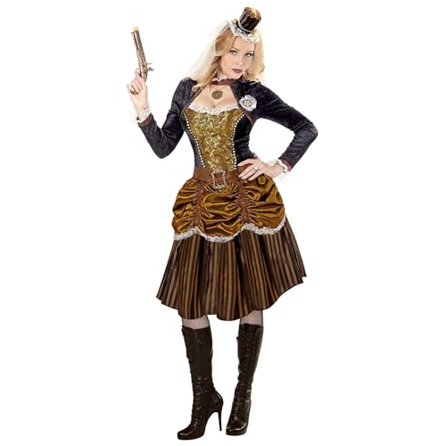 "STEAMPUNK" (dress, belt, mini hat) - (L) von WIDMANN