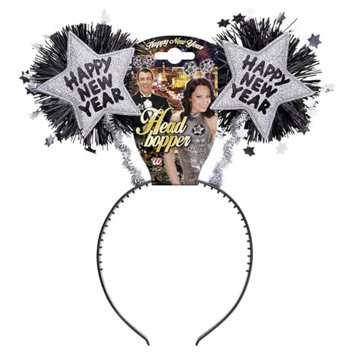 WIDMANN MILANO PARTY FASHION - Haarreif Happy new Year, Accessoire, Glitzer, Kopfschmuck, Haarschmuck, Silvester, Neujahr WIDMANN MILANO PARTY FASHION - Haarreif Happy new Year, Accessoire, Glitzer, Kopfschmuck, Haarschmuck, Silvester, Neujahr von W WIDMANN MILANO Party Fashion