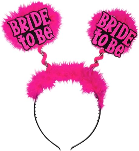 Widmann 8848D - Haarreif mit Antennen Bride to Be, Schwarz mit pinken Federn, Discogirl, Bachelorette Party, Junggesellinnenabschied, JGA, Accessoire, Kostüm, Mottoparty, Karneval Widmann 8848D - Haarreif mit Antennen Bride to Be, Schwarz mit pinken Federn, Discogirl, Bachelorette Party, Junggesellinnenabschied, JGA, Accessoire, Kostüm, Mottoparty, Karneval von WIDMANN MILANO PARTY FASHION