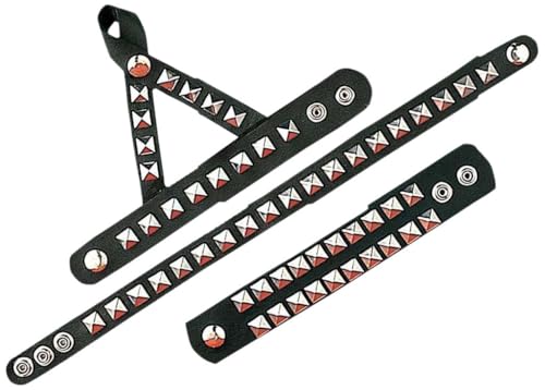 Widmann 5036P - Rocker-Set, 3-teiliges Set bestehend aus Armband, Halsschmuck und Fingerarmband, Lederlook, Accessoire, Rock Star, Punk, Kostüm, Multicoloured, Einheitsgröße Widmann 5036P - Rocker-Set, 3-teiliges Set bestehend aus Armband, Halsschmuck und Fingerarmband, Lederlook, Accessoire, Rock Star, Punk, Kostüm, Multicoloured, Einheitsgröße von WIDMANN MILANO PARTY FASHION