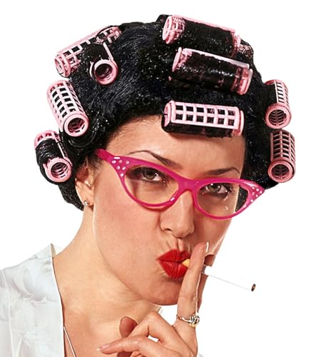 Widmann G6213 - Perücke verzweifelte Hausfrau, schwarz, mit Lockenwickler, Karneval, Mottoparty Widmann G6213 - Perücke verzweifelte Hausfrau, schwarz, mit Lockenwickler, Karneval, Mottoparty von WIDMANN MILANO PARTY FASHION