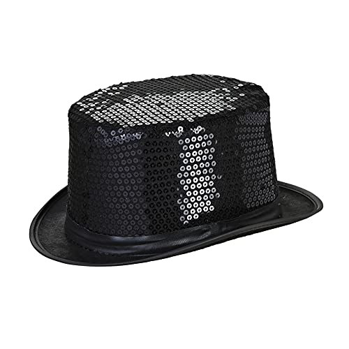 W WIDMANN MILANO Party Fashion 0451Z - Zylinderhut mit Pailletten, Schwarz, Silvester, Hut, Kopfschmuck, Accessoire, Mottoparty, Karneval W WIDMANN MILANO Party Fashion 0451Z - Zylinderhut mit Pailletten, Schwarz, Silvester, Hut, Kopfschmuck, Accessoire, Mottoparty, Karneval von W WIDMANN MILANO Party Fashion