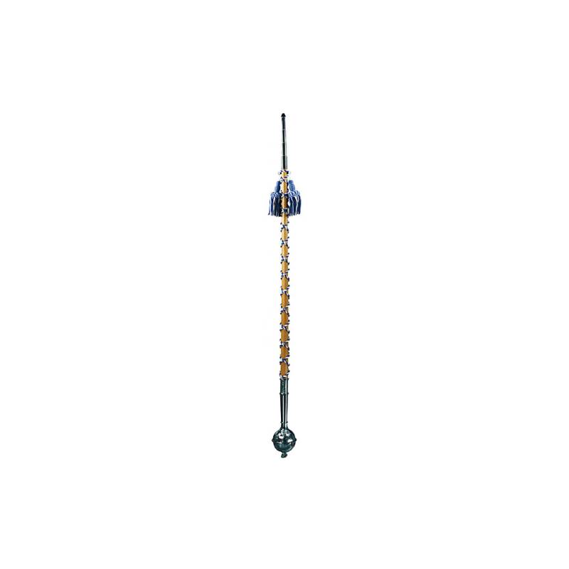 Sandner Tambourstab H 115 Blau-Weiß Erle/Kunststoff verchromt Marsch von Sandner