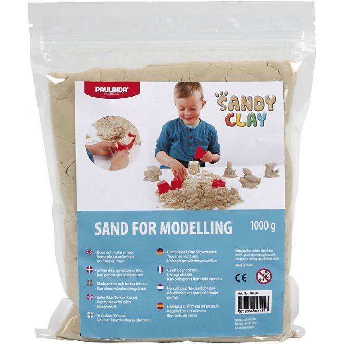 Sandy Clay Modelliersand 1 kg, Beige Sandy Clay Modelliersand 1 kg, Beige von Sandy Clay