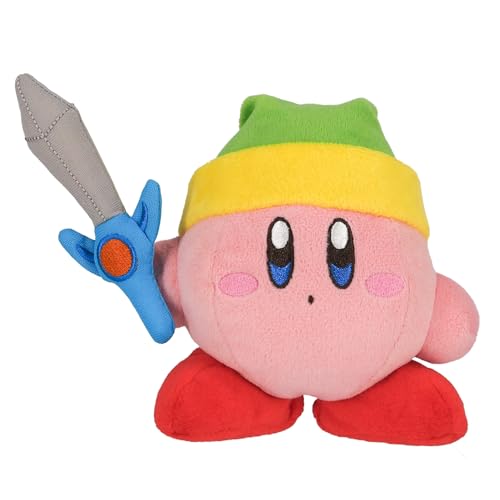 San-Ei Official Kirby Plüsch mit Schwert (10cm) von Sanei