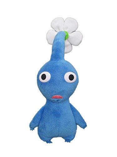 Sanei Boeki Pikmin PK02 Blue Pikmin Plush Toy Height 17cm Peluche von Sanei