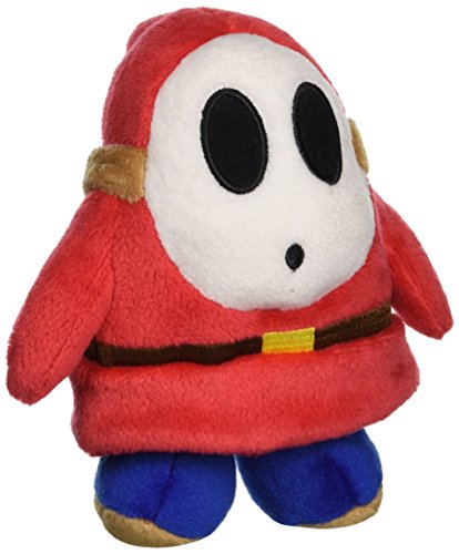 Sanei Offiziell lizenzierte Super Mario Plüsch 12,7 cm Shy Guy von Sanei