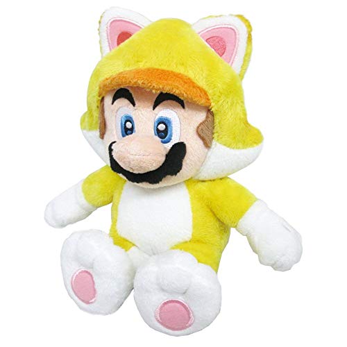 Sanei Super Mario 3D World Neko Katze Mario 22,9 cm Plüsch Puppe von Sanei