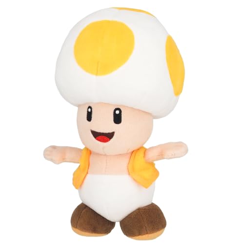 Super Mario All Star Collection Yellow Toad, 8-Inch Plush … von Sanei