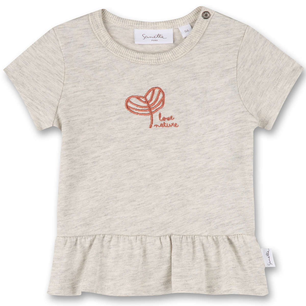 Sanetta Pure - Baby T-Shirt natur melange 74 Sanetta Pure - Baby T-Shirt natur melange 74 von Sanetta Pure