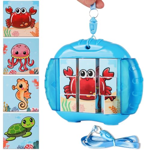 Sanfant Rotierendes Puzzle ab 1 2 3 4 5 6 mit Lanyard 9 Teile Reisespiele Flugzeug Autofahrt Hochzeit Demenz Restaurant Beschäftigung Lernspiele Knobelspiele Geschenk Junge Mädchen, Meereslebewesen Sanfant Rotierendes Puzzle ab 1 2 3 4 5 6 mit Lanyard 9 Teile Reisespiele Flugzeug Autofahrt Hochzeit Demenz Restaurant Beschäftigung Lernspiele Knobelspiele Geschenk Junge Mädchen, Meereslebewesen von Sanfant