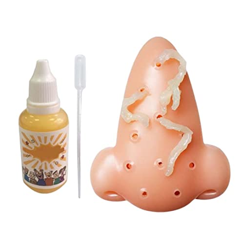 Pimple Popper Stress Relief Toy, Kindertag / Halloween / Aprilscherz Tag Geschenk Squeeze Acne Toys Nase Pickle Popping Toy Stress Relief Neuheit Spielzeug mit 30 ml Additivlösung Pimple Popper Stress Relief Toy, Kindertag / Halloween / Aprilscherz Tag Geschenk Squeeze Acne Toys Nase Pickle Popping Toy Stress Relief Neuheit Spielzeug mit 30 ml Additivlösung von Sanfiyya