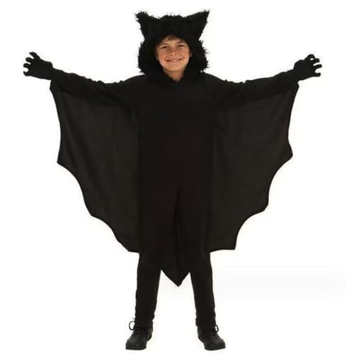Sanfiyya Kinder Unisex Vampire Fledermaus Kostüm, Overall Halloween Cosplay Kostüm Set mit Handschuhen, Kinderfledermaus für Jungen Mädchen/51, 2-55, 1 Zoll Sanfiyya Kinder Unisex Vampire Fledermaus Kostüm, Overall Halloween Cosplay Kostüm Set mit Handschuhen, Kinderfledermaus für Jungen Mädchen/51, 2-55, 1 Zoll von Sanfiyya