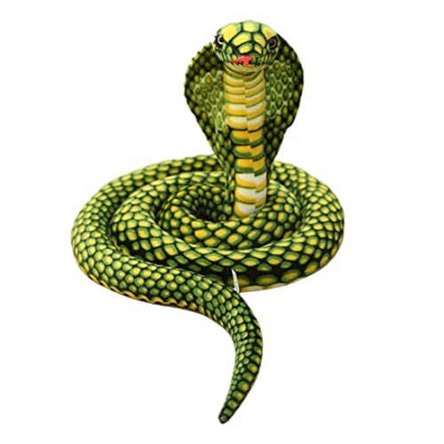 Sanfiyya Schlangengefüllte Tiere, realistisches Cobra Plüschspielzeug, 1, 7m Riese Lange, lebensee ausgestopfte Tiere Schlange Plüsch für Kinder Jungens Mädchen Weihnachten, Wild Party Dekor Sanfiyya Schlangengefüllte Tiere, realistisches Cobra Plüschspielzeug, 1, 7m Riese Lange, lebensee ausgestopfte Tiere Schlange Plüsch für Kinder Jungens Mädchen Weihnachten, Wild Party Dekor von Sanfiyya