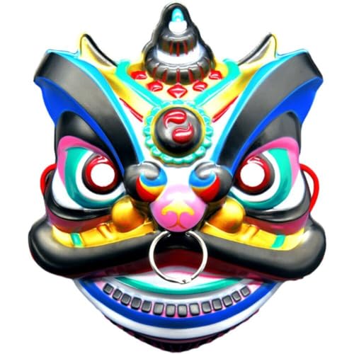 Chinesische Drachenmasken Orientalische Maske 3d Full Face Dancing Head Masken Tierkopfmaske Für Maskerade Party von Sanfly