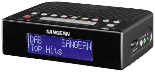 Sangean DCR-89+ Radiowecker DAB+, UKW AUX, USB Akku-Ladefunktion, Weckfunktion Schwarz von Sangean