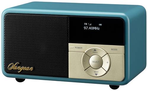 Sangean DDR-7X Tischradio DAB+, UKW AUX, Bluetooth® Tastensperre, wiederaufladbar Grün von Sangean