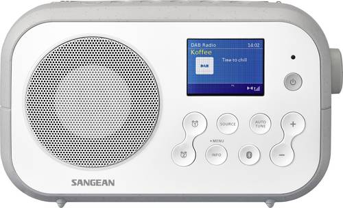 Sangean DPR-42BT White-Grey Kofferradio DAB+, UKW Bluetooth® Weiß, Grau von Sangean