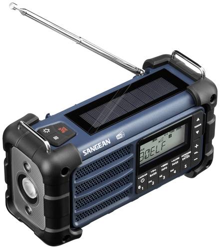 Sangean MMR-99 Outdoorradio DAB+, DAB, UKW Notfallradio, Bluetooth® Solarpanel, spritzwassergeschü von Sangean