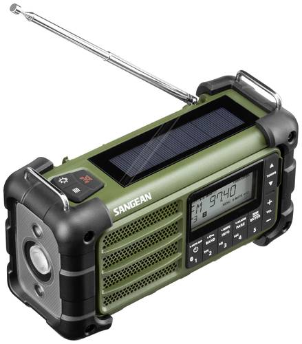 Sangean MMR-99 Outdoorradio UKW, MW Notfallradio, Bluetooth® Solarpanel, spritzwassergeschützt, st von Sangean