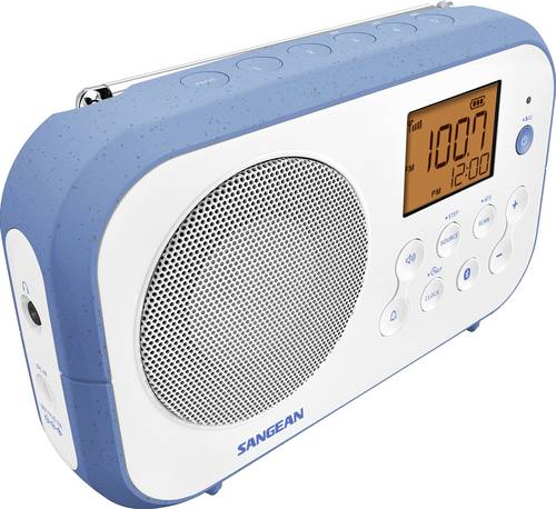 Sangean PR-D12 BT Tischradio MW, UKW Bluetooth® Weiß, Blau von Sangean