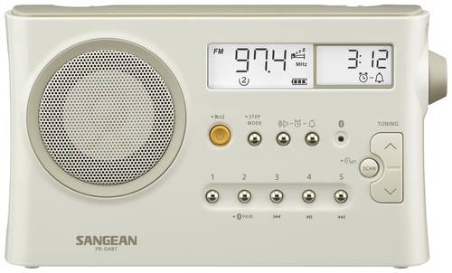 Sangean PR-D4 BT Tischradio KW, MW, LW, FM Bluetooth® Pastell-Cremeweiss (matt) von Sangean